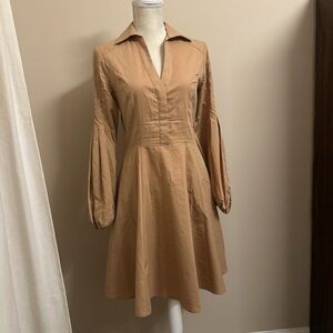 Elegant Camel Women's Dress